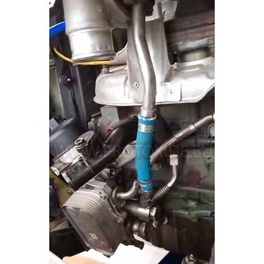 Kylaroljeslang 8AN 10AN högtemperaturolja dränera blått turbobränsle Bränsleledningar - flätad olja och luftfittings