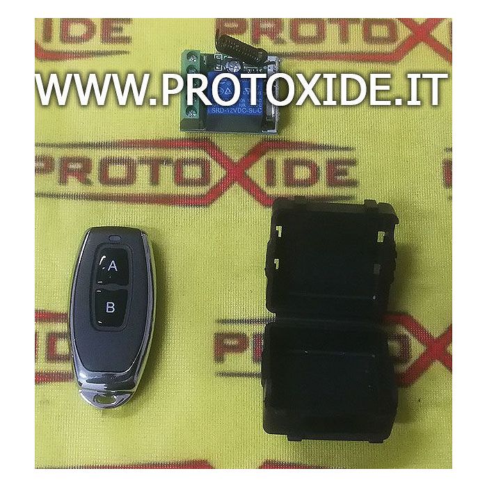 Modulo centralina attivazione disattivazione 4 relay wireless con telecomando 12v Interruttori e pulsanti