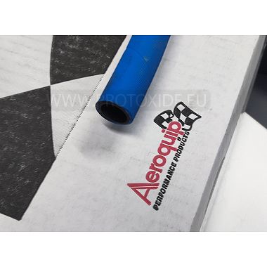Tubo scarico olio specifico 15-16 mm interno calzato Blu Tubi carburante tubi olio in treccia e raccordi aereonautici