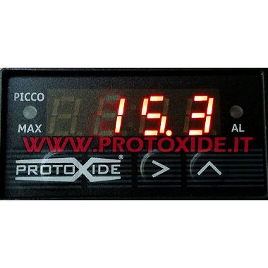 Digital rektangulær trykmåler BOSCH pressostat 0261545072 - kompakt - med max peak memory Trykmålere...