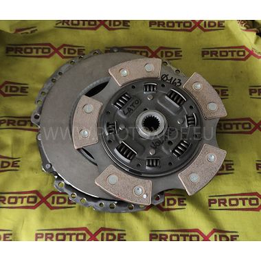 Single disc copper clutch kit Fiat 500 Abarth - Grande Punto 1400 16v turbo 4 - 5 copper plates REPLACEMENT NO FLYWHEEL