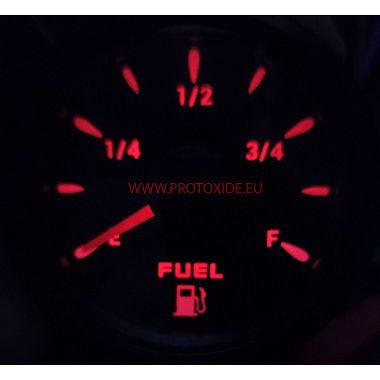 Indicatore manometro livello galleggiante benzina carburante rotondo 52mm 6 colori Indicatori livello carburante e altri liquidi