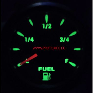 Indicatore manometro livello galleggiante benzina carburante rotondo 52mm 6 colori Indicatori livello carburante e altri liquidi