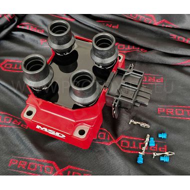 Rød forbedret spole Fiat Punto GT-forbindelse mistet gnist 4 cylinder Ford-type Elektroniske tændinger og forbedrede spoler