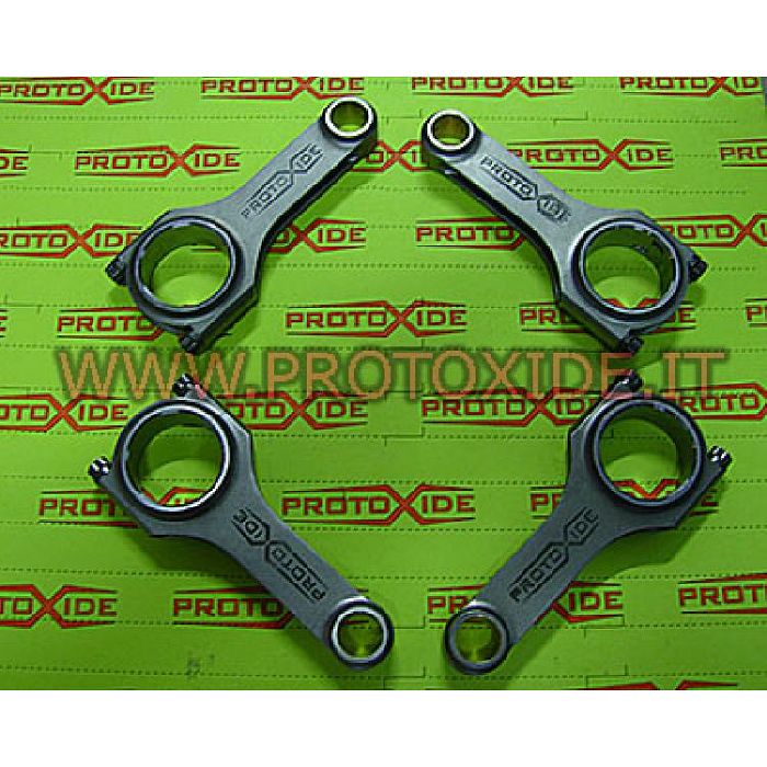 Bielas reforçadas Alfa 75 1800 Turbo - Aço longo invertido H Barras de ligação Bielas reforçadas Alfa 75 1800 Turbo - Aço longo invertido H Barras de ligação