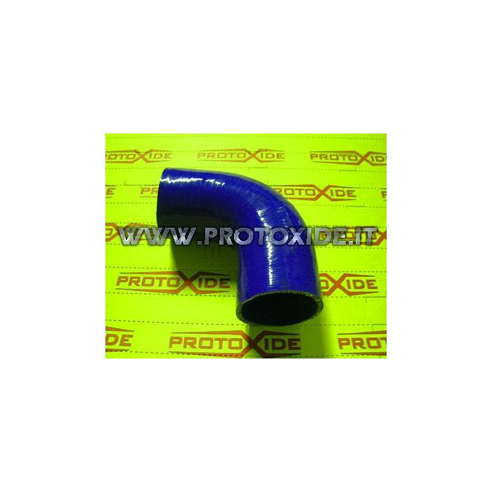 90 ° elbow silicone 54mm Reinforced silicone elbow