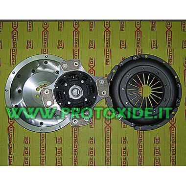 Aluminum clutch flywheel kit with copper plates and reinforced pressure plate Fiat Punto GT Steel flywheel kit with reinforced