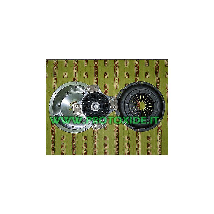 Aluminum clutch flywheel kit with copper plates and reinforced pressure plate Fiat Punto GT Steel flywheel kit with reinforced