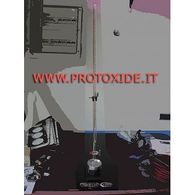 Burette graduated cylinder for measuring compression ratio. Specific equipment