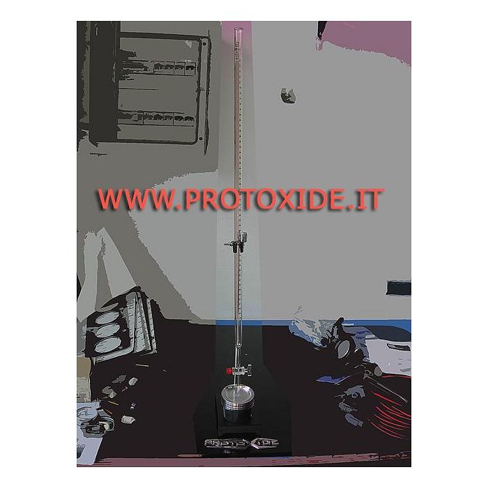 Burette graduated cylinder for measuring compression ratio. Specific equipment