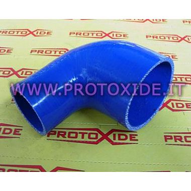 90 ° elbow silicone reduced 76-70mm Reinforced silicone elbow