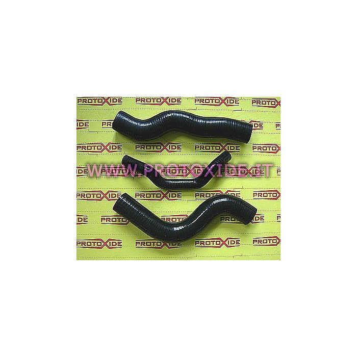 Black silicone hose sleeves radiator water Lancia Delta 2000 8-16v 2 pieces Specific hoses for cars